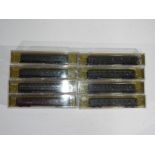 Model Railways - Roco - eight boxed items of N gauge coaches by Roco, includes 02268A, 02264A,