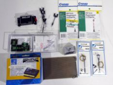 Model Railways - a good mixed lot of N gauge DCC accessories, including two DCC chips,