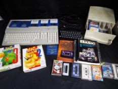 Vintage Gaming - an Atari 520ST personal computer with a quantity of game and program discs to