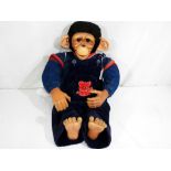 Chad Valley - a Chad Valley Jack 1960's Jacko Monkey, approximate height 54 cm, Est £20 - £30.