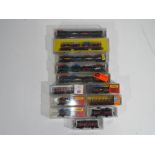 Model Railways - Roco, Fleichmann, Minitrix - twelve boxed items of N gauge rolling stock by Roco,