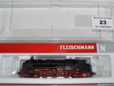 Fleischmann N gauge - a locomotive 4-6-4 # 705381 packaging states DCC,