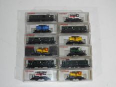 Model Railways - Fleishmann - a collection of twelve boxed N gauge passenger coaches and rolling