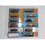 Model Railways - Roco - twelve boxed items of N gauge rolling stock by Roco, includes 2469, 25024,