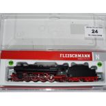 Fleischmann N gauge - a locomotive 2-8-2 with tender # 713881 packaging states DCC,