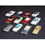 Diecast - Franklin Mint - a collection of twelve unboxed 1:43 scale Franklin Mint American Cars of