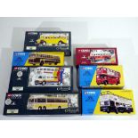 Diecast - seven 1:50 scale diecast buses in original buses including 33802, 35008,