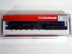 Model Railways - Fleischmann - N gauge steam locomotive 4-6-2 reference number 71747,