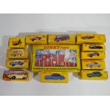 Diecast - twelve Atlas Edition diecast vehicles with a set of French signs,