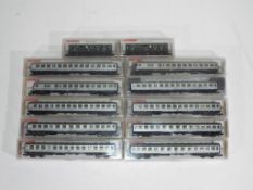 Model Railways - Fleishmann - a collection of twelve boxed items of N gauge passenger coaches by