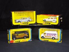 Diecast - Corgi - four boxed vintage Corgi vehicles, including 451 Ford Sierra Taxi,