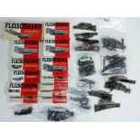 Model Railways - Fleischmann - thirteen boxed N gauge points and a quantity of unboxed points by