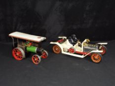 Mamod - two vintage unboxed Mamod Live Steam vehicles, including RS1 Roadster and TE1A Steam Engine,