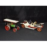 Mamod - two vintage unboxed Mamod Live Steam vehicles, including RS1 Roadster and TE1A Steam Engine,