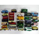 Diecast - in excess of thirty unboxed commercial diecast vehicles by Corgi including a London