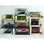 Diecast - ten 1:76 scale and one 1:43 scale diecast vehicles in original boxes by Oxford Diecast