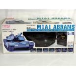 Radio Controlled - a boxed 1:16 scale M1A1 Abrams radio controlled tank by Techs,