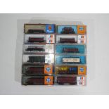 Model Railways - Roco - twelve boxed items of N gauge rolling stock by Roco, includes 02368A, 2316,