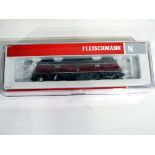 Model Railways - Fleischmann - N gauge diesel locomotive reference number 725076,