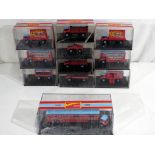 Diecast - eleven 1:43 scale diecast vehicles by Oxford Diecast includes Chipperfield's Caravan