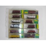 Model Railways - Minitrix- twelve boxed items of N gauge rolling stock by Minitrix, includes 8205,
