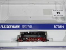 Fleischmann Digital N gauge - a tank locomotive 2-6-2 with DCC decoder # 87064,