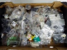 Model Railways - a good mixed lot of OO gauge spares, including wheels, brushes,
