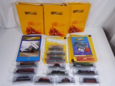 Model Railways - thirteen static N gauge locomotives in original packaging by Del Prado and three