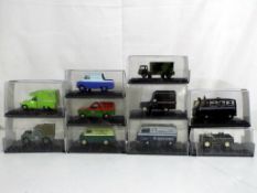 Diecast - ten 1:43 scale Oxford diecasts comprising MM040,