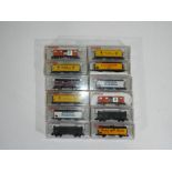 Model Railways - Fleishmann - a collection of twelve boxed items of N gauge rolling stock by