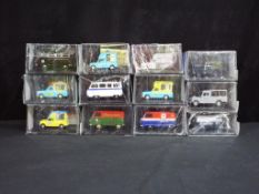 Diecast - twelve 1:43 scale diecast vehicles in original cases to include MM034, LAN18004,