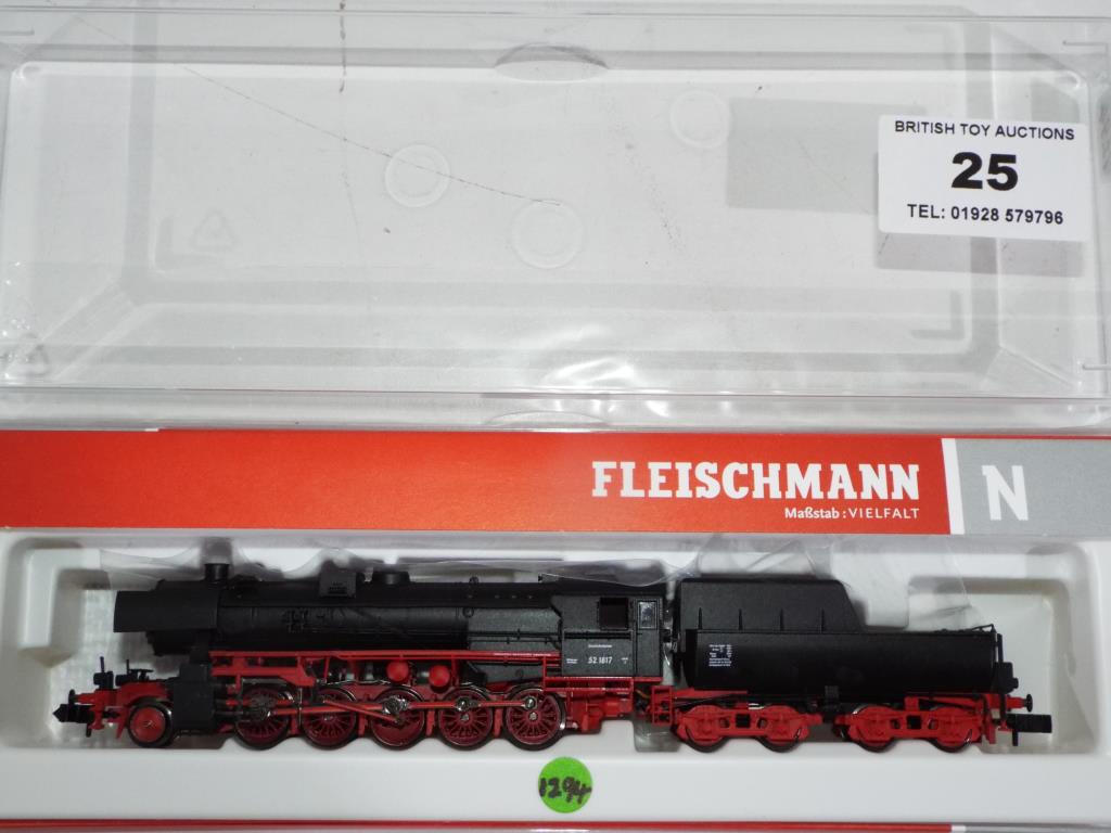 Fleischmann N gauge - a locomotive 2-10-0 with tender DCC # 715201 packaging states NEM,