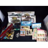 Model Kits - Tamiya and others -ten model kits by Tamiya,