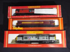 Model Railways - three Hornby OO gauge diesel locomotives to include class 37 ,