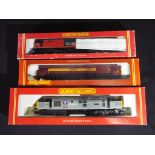 Model Railways - three Hornby OO gauge diesel locomotives to include class 37 ,