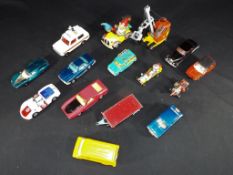 Diecast - Corgi, fifteen unboxed diecast vehicles includes Whizz Wheels Ford Mustang Mach 1,