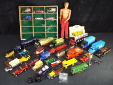 Diecast - Corgi and other - 35 unboxed diecast vehicles with an original Kenner Six Million Dollar
