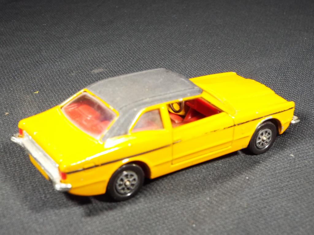 Diecast - Corgi 313 Graham Hill Ford Cortina GXL in mustard, - Image 3 of 5