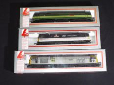 Model Railways - three Lima OO gauge locomotives, comprising 60058, 73212 and D1500,