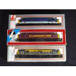 Model Railways - three Lima OO gauge Class 37 diesel locomotives, comprising 37114, 37883 and 37414,