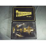 Diecast - Matchbox Thunderbirds gold plated set #TB54321 appears to be in excellent to near mint