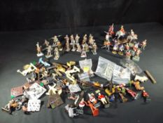 Toy Soldiers - Britains, Airfix and other - over 50 palstic and metal toy soldiers,