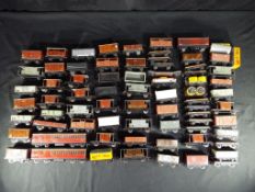 Model Railways - Hornby /Dublo approximately 70 OO gauge wagons and coaches in playworn condition,