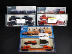 Diecast - Corgi - three Corgi heavy haulage 1:50 scale trucks in original boxes,