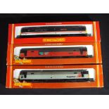 Model Railways - Hornby OO gauge three class 47 diesels which appear to have been repainted or