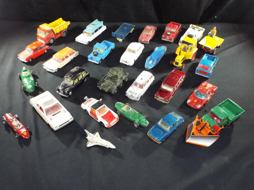 Diecast - Corgi - 26 diecast vehicles plus trailer, lot includes Mercedes Unimog,