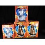 Doctor Who - four Collector's Edition cookie jars, two featuring Cyberman and two featuring Dalek,