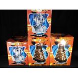 Doctor Who - four Collector's Edition cookie jars, two featuring Cyberman and two featuring Dalek,