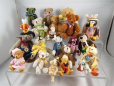 Collectable Bears - a collection of in excess of fifteen hand-made collectable bears ranging in
