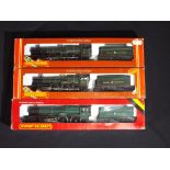 Model Railways - three Hornby OO gauge GWR steam locomotives comprising R078, R349 and R313,